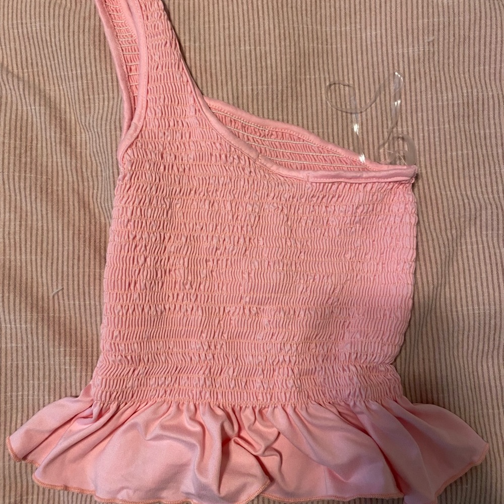 One shoulder preppy top